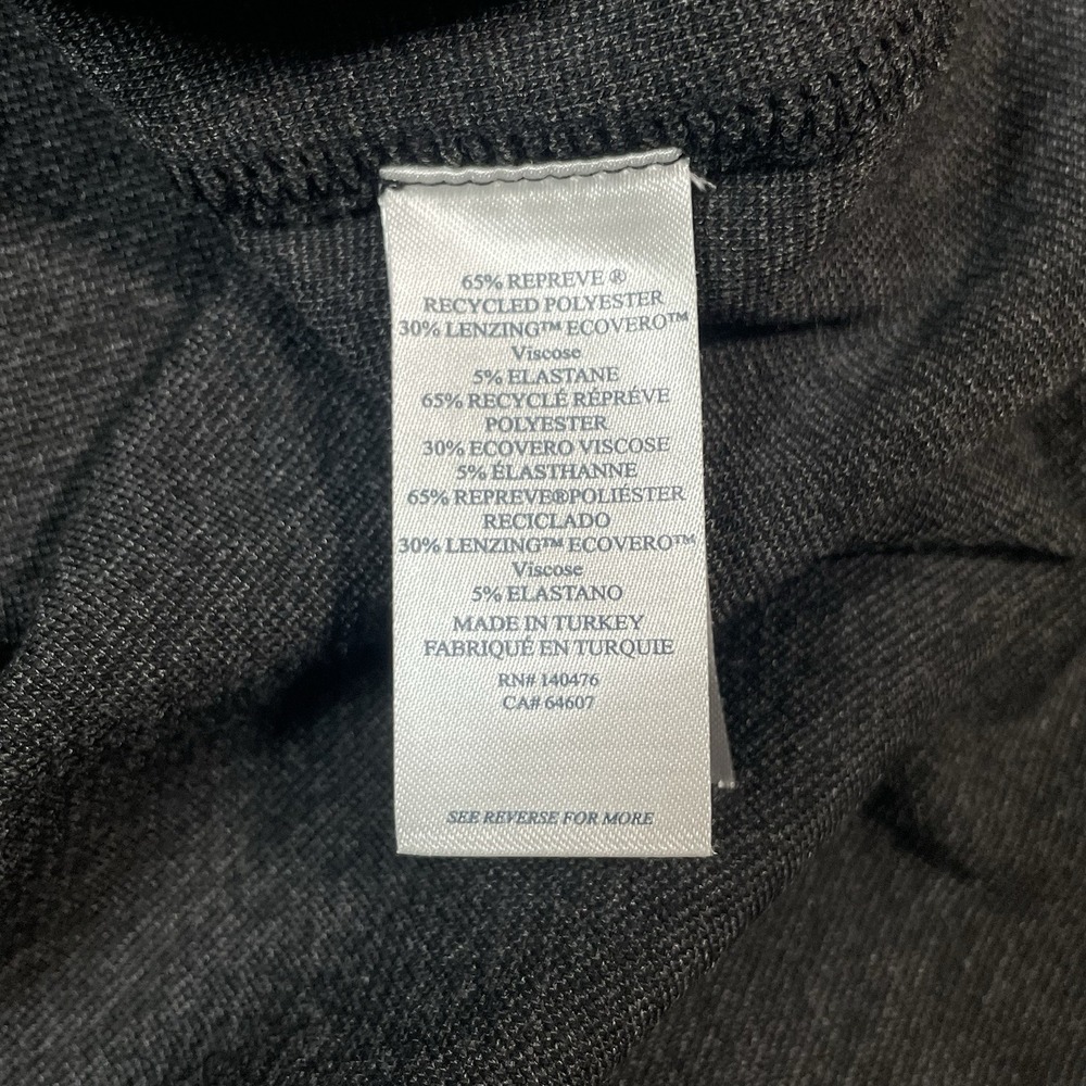 Faherty Shirt Dress Womens M Gray Legend Sweater Long Sleeve Button Front Knit - Picture 8 of 9